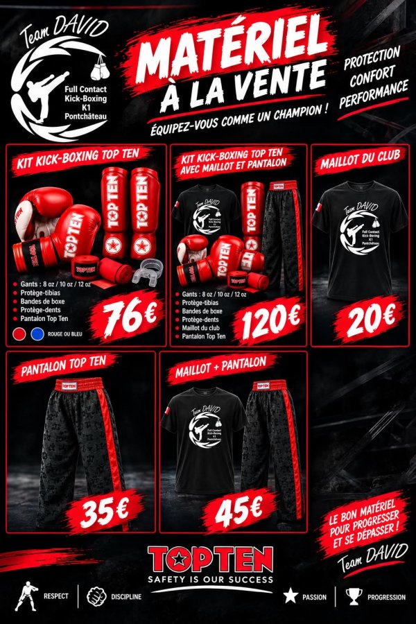 boutique ouverte pour les kits complets